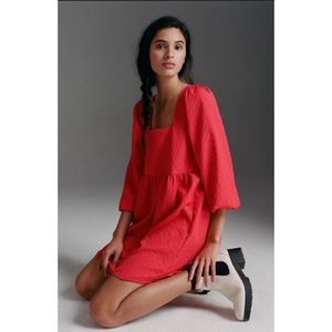 Anthropologie Amadi Esther Puff Sleeve Mini Dress